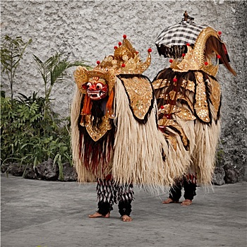 传统服装,剧院,印度尼西亚,巴厘岛