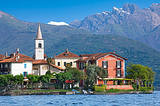 教堂,岛屿,湖,马焦雷湖,意大利