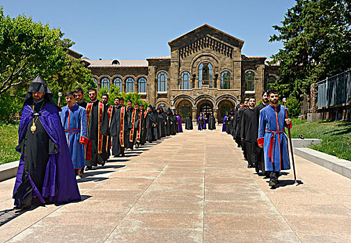 头部,亚美尼亚宗徒教会,护从,宫殿,大教堂,亚美尼亚,亚洲