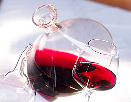 玻璃器具,红色,波尔多,葡萄酒
