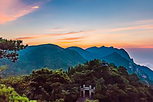 江西省九江市庐山含鄱口风景区自然景观