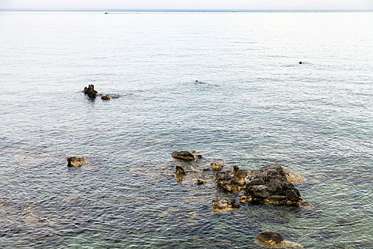 石头,水中,靠近,水岸,纳克索斯岛