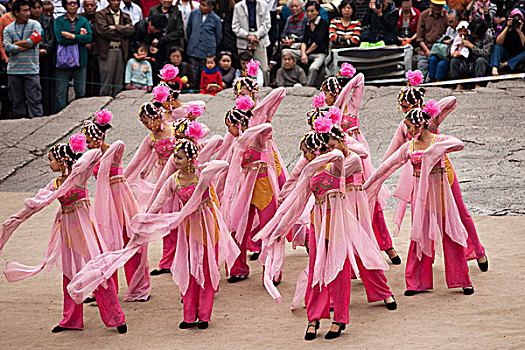 种族,跳舞,表演,虎山,苏州,中国