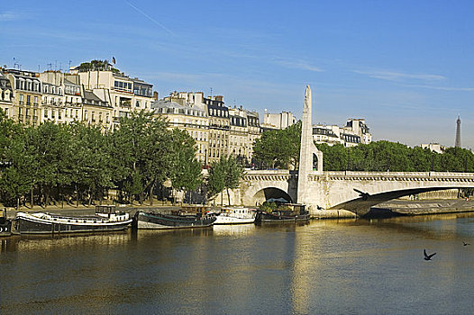 桥,雕塑,巴黎,法国