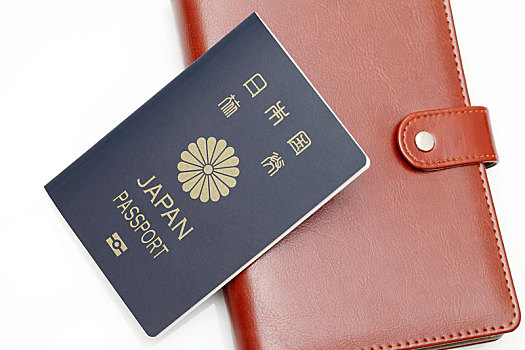 日本,护照,隔绝,白色背景