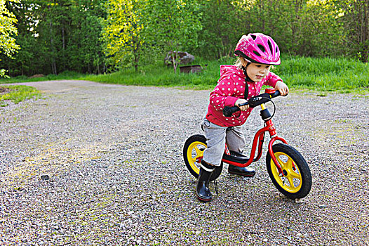 女孩,自行车,瑞典