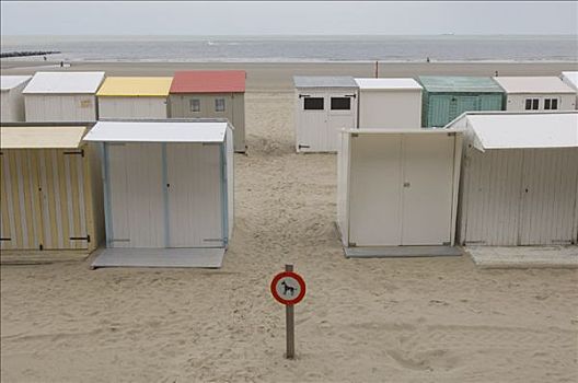 海滩,屋舍,比利时