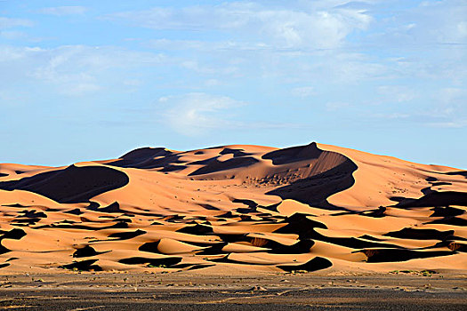 沙丘,砂质荒漠,却比沙丘,撒哈拉沙漠,南方,摩洛哥,北非,非洲
