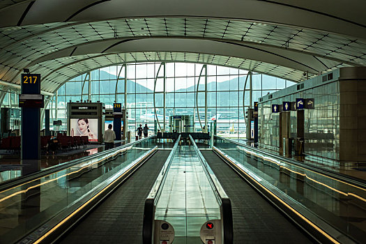 香港国际机场候机楼景观