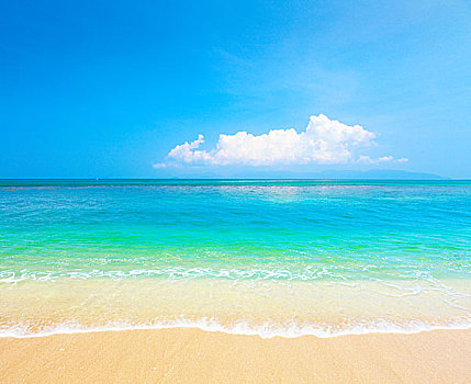 海滩,热带,海洋,苏梅岛,泰国
