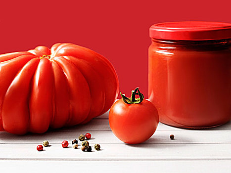 西红柿,罐,番茄酱
