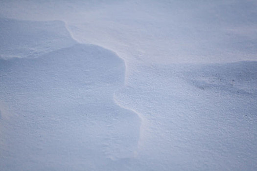 雪地上的线条