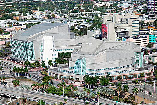 俯视,中心,表演艺术,迈阿密