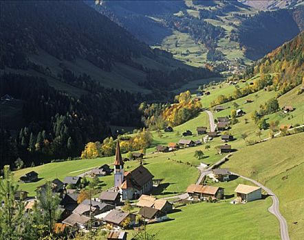 山谷,靠近,弗里堡,瑞士