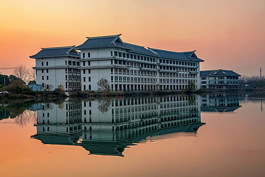 江苏省淮安市阳光湖冬景