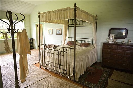 卧室,别墅,乌波卢岛,萨摩亚群岛