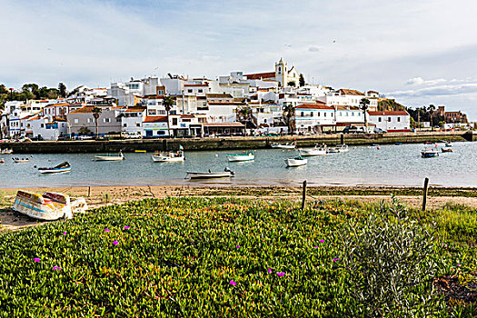 渔村,河口,阿尔加维,葡萄牙