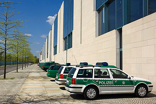 排,警察,交通工具,柏林,德国