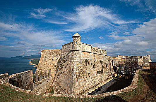 要塞,世界遗产,古巴圣地亚哥,古巴,加勒比