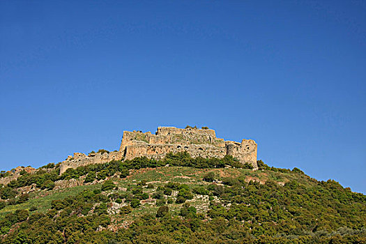 堡垒,山,要塞,以色列