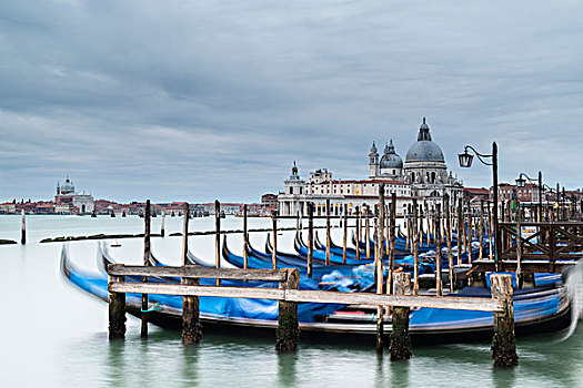 圣玛丽亚教堂,行礼,小船,威尼斯,威尼托,意大利,欧洲