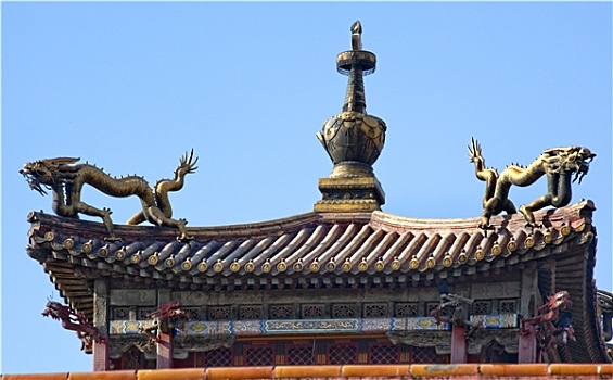 故宫,宫殿,龙,亭子,北京,中国