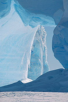 冰山,抓住,冰冻,冰架,威德尔海,南极
