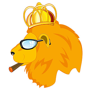 狮子,眼镜