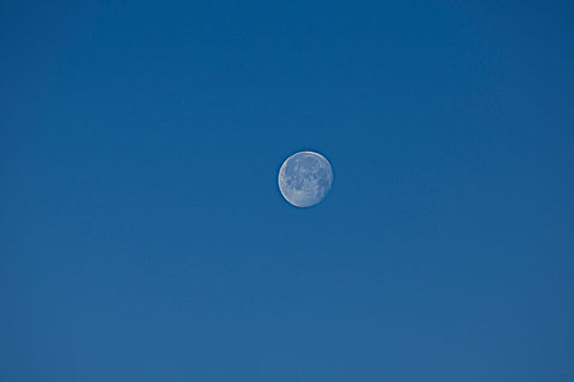 月亮,蓝色背景,天空,纪念碑谷,纳瓦霍部落,亚利桑那,边界,美国