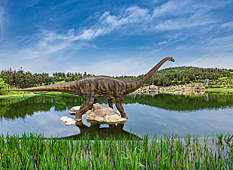 江苏省南京市银杏湖公园恐龙乐园景观