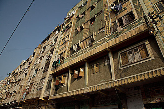 多层建筑,建筑,附近,卡拉奇,交易,城市,巴基斯坦,九月,2006年