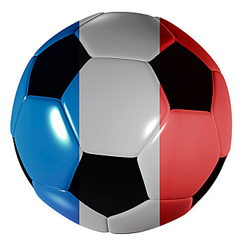 传统,黑白,足球,法国国旗