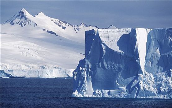 南极,南极半岛,陆地,扁平,冰山