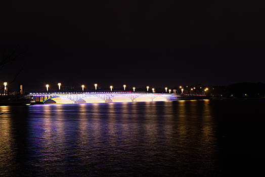 长春南湖大桥夜景