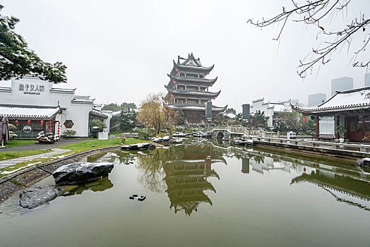 长沙,橘子洲,廟