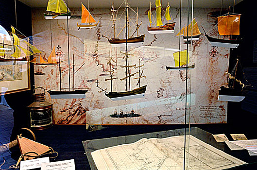 法国,布列塔尼半岛,菲尼斯泰尔,孔卡尔诺,整修,捕鱼,博物馆,展示,帆船,历史