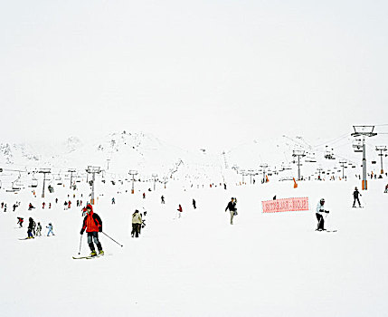 滑雪道,滑雪