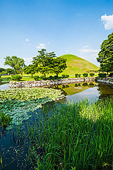 冢,公园,陵墓,世界遗产,庆州,韩国