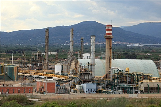 石化,精炼厂,工厂,塔拉戈纳省,西班牙