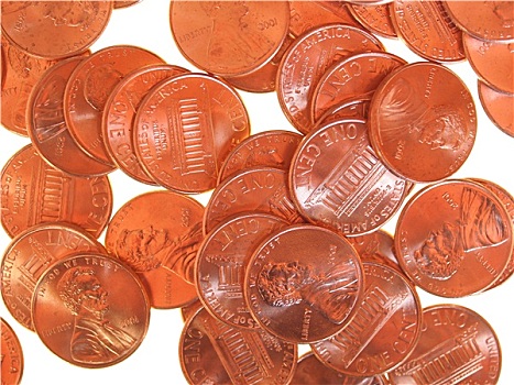 美元硬币,1分,小麦,便士,分币