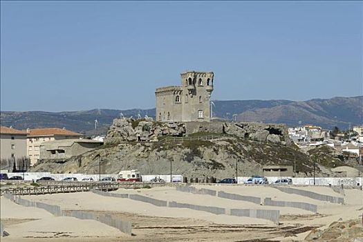 卡塔琳娜,城堡,西班牙,俯视图