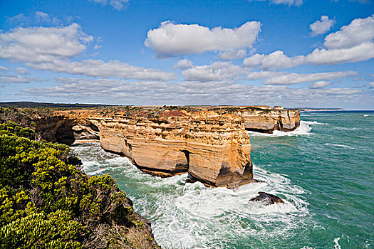 海岸线,靠近,湖,峡谷,风景,石头,海洋,道路,澳大利亚,快船,残骸,岛屿,一个,著名,景色,全球
