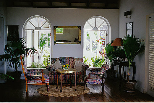 种植园,室内,西印度群岛