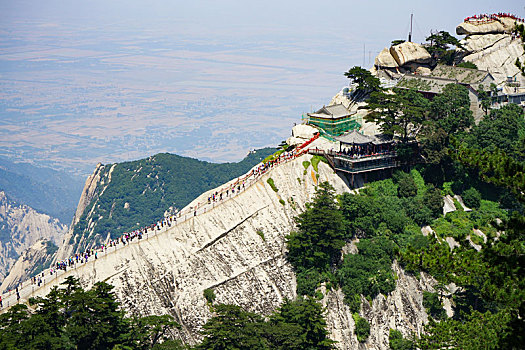 华山西峰山脊