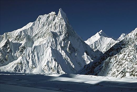 麦特尔峰,上升,高处,喀喇昆仑山,巴基斯坦