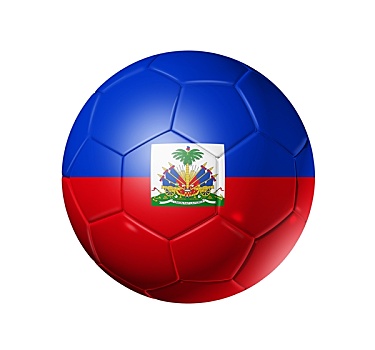 足球,球,海地,旗帜