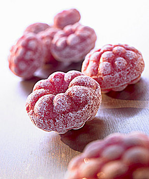 树莓糖果,特写
