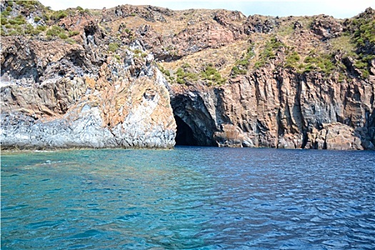 全景,埃奥利群岛,风景,海洋