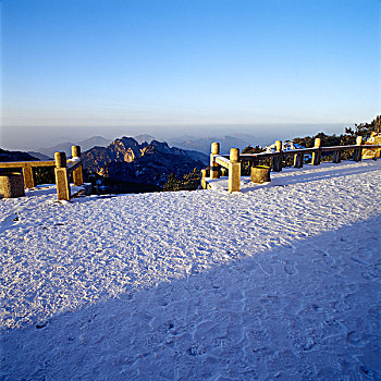 黄山光明顶风光