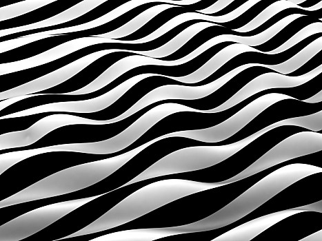 黑白抽象画图片